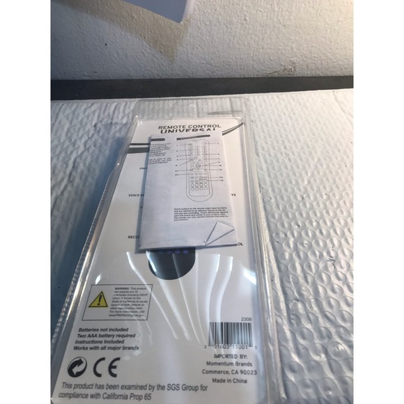 Universal TV Remote Control, Controls 8 Devices, New in Sealed Package - Picture 4 of 4